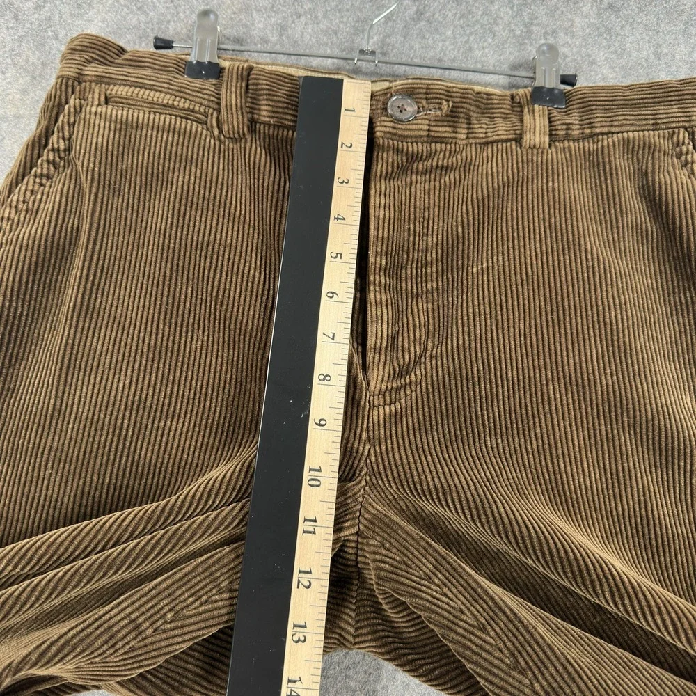Vintage Polo Ralph Lauren Pants Mens 34x31 (Tag 35x32) Brown Corduroy Chino